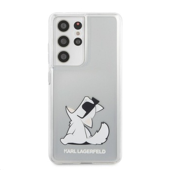 Husa de protectie Karl Lagerfeld Choupette Fun pentru Samsung Galaxy S21 Ultra 5G, Transparent