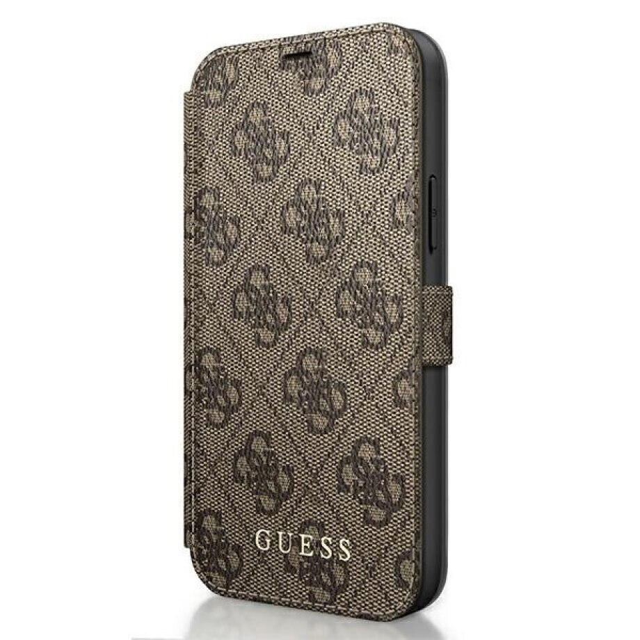 Husa de protectie Book Guess 4G pentru iPhone 12 Pro Max GUFLBKSP12L4GB, Brown