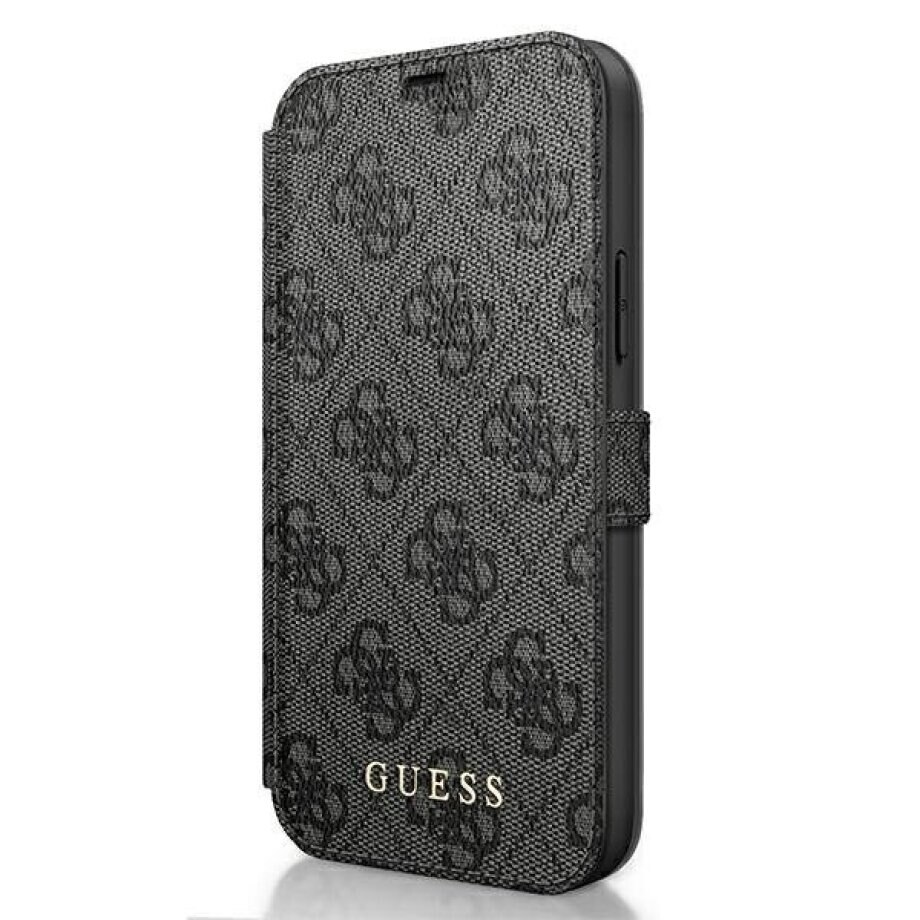 Husa de protectie Book Guess 4G pentru iPhone 12 Pro Max GUFLBKSP12L4GG,, Grey