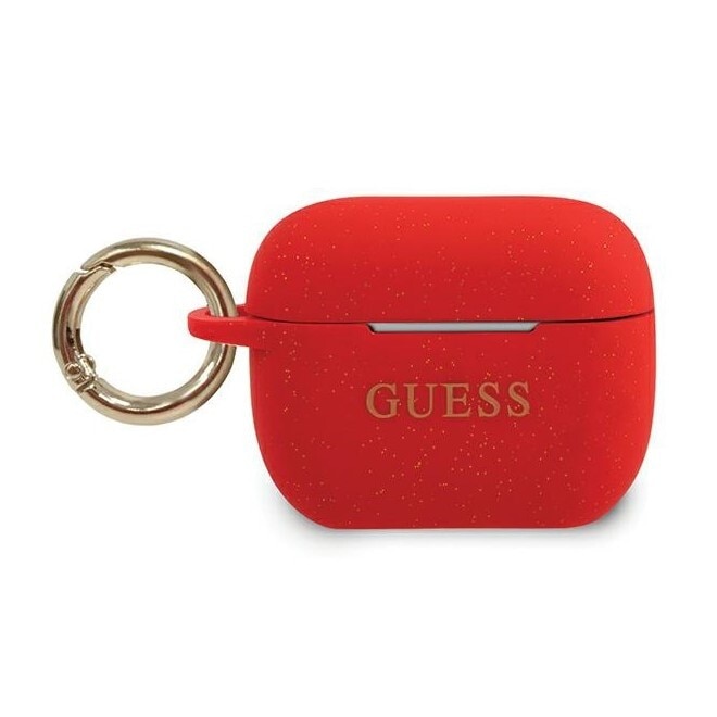 Husa de protectie Guess Silicone pentru Apple AirPods Pro, Rosu