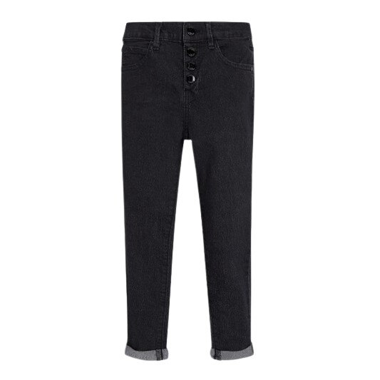 Pantaloni fete, Guess, negru tip blug, Negru