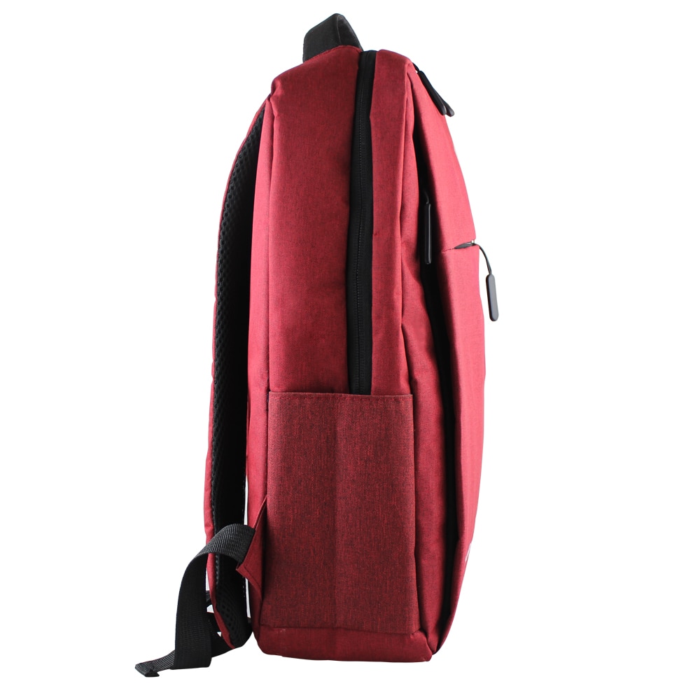 Rucsac laptop Momohippo, Port incarcare USB, 14.6'', 0.56 kg, 20 x 10 x 40 cm, Rosu