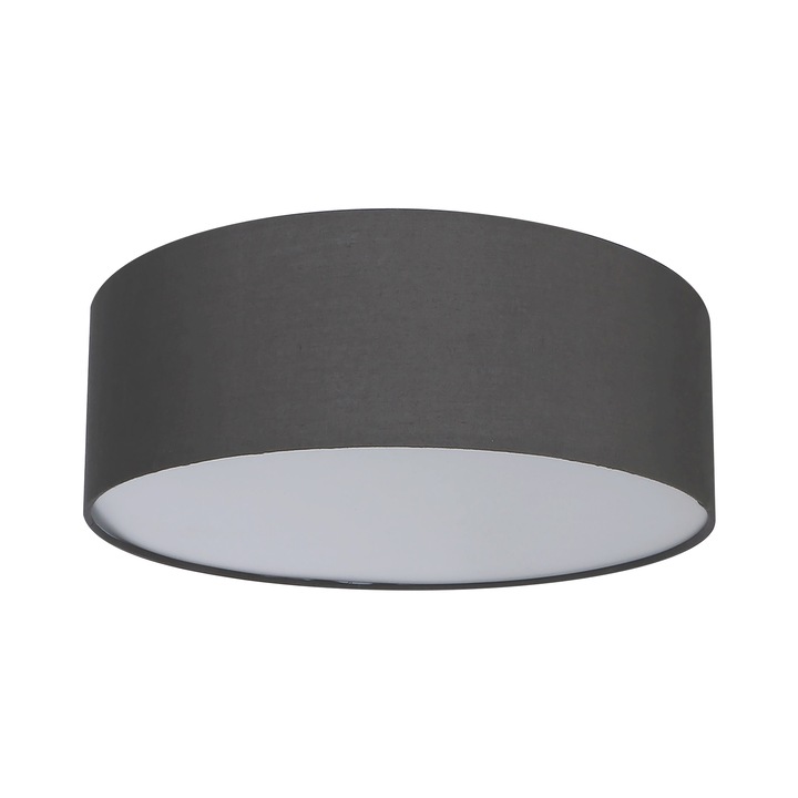 Плафон Klausen, GLOBAL PL1, Тъмносив, KL100004, IP20, E27, 1 x 11 W
