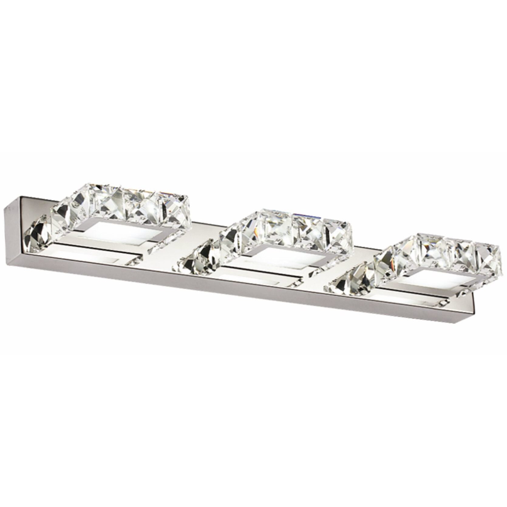 Aplica LED Klausen, Romance, Crom/transparent, 146000, IP20, 3 x 3 W