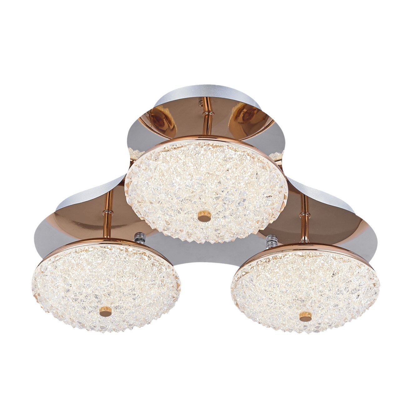 Plafoniera LED Klausen, Nemesis 3, Crom/transparent, KL 6705, IP20, 45W