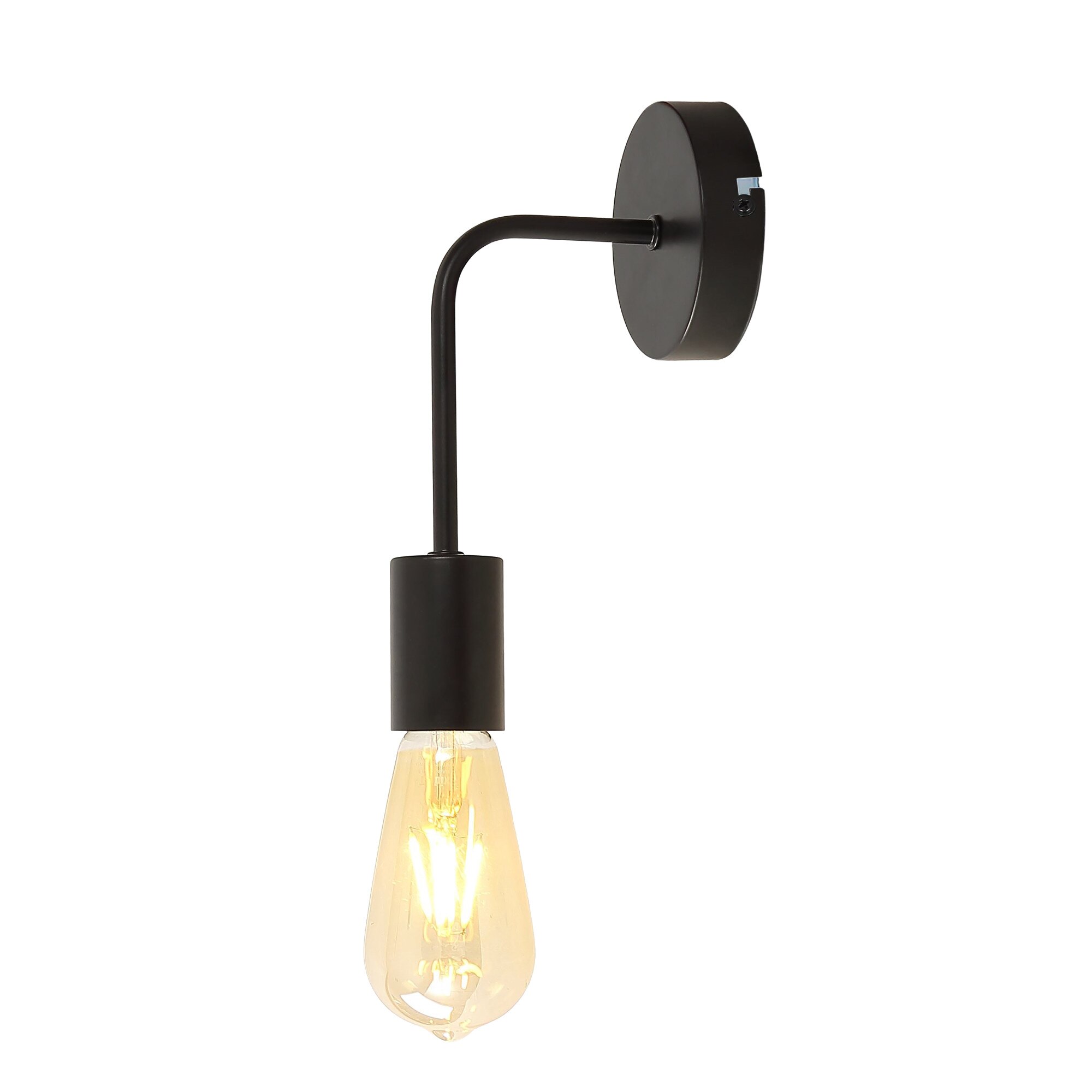 Aplica Klausen, Strict Ap1, Negru, KL101010, IP20, E27, 1 x 11 W