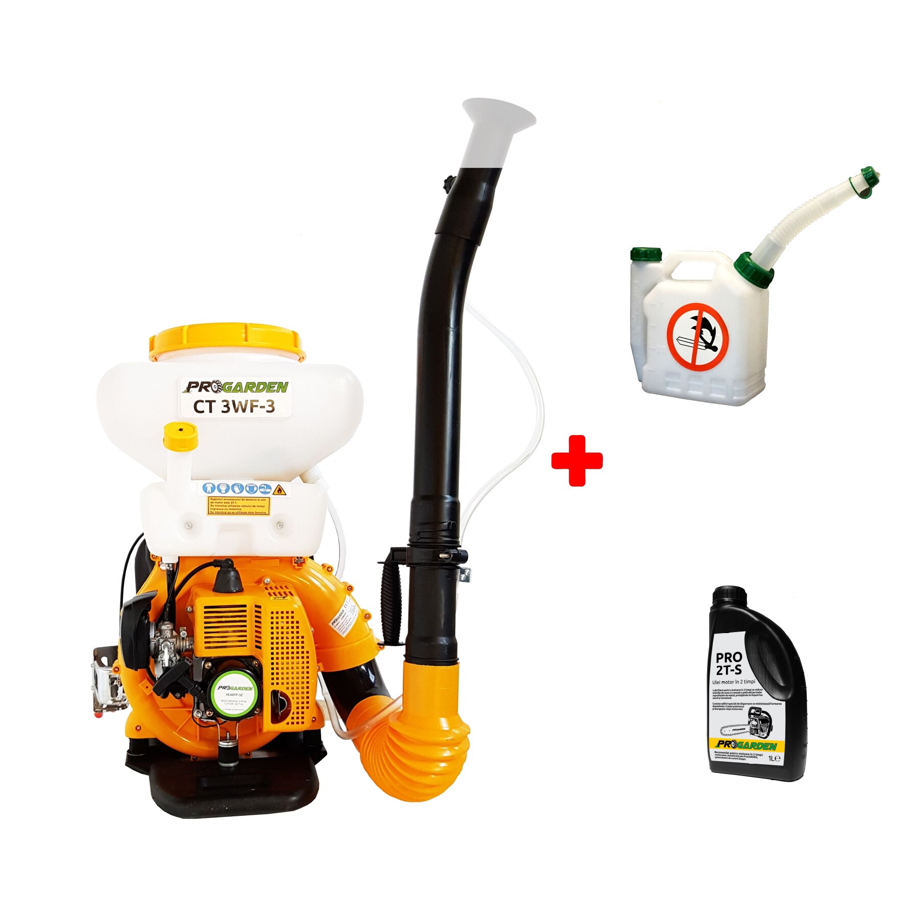 Atomizor ProGARDEN CT-3WF-3 , 14L,motor 2 timpi, pompa booster, ulei 2 timpi, canistra combustibil