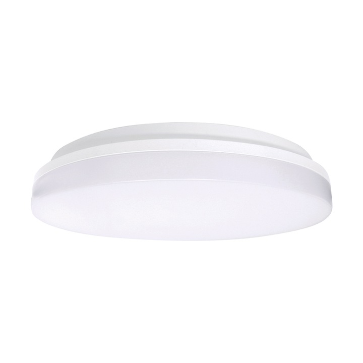 Plafoniera LED Full KL151009, 18W, 1530lm, lumina calda+neutra+rece, IP20, alba, Klausen