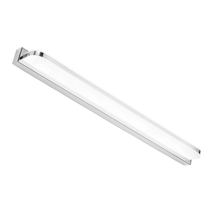 AQUINA LED felvitele, fém, üveg, fehér, króm, 1 izzó, 12W, 780 lm, semleges fény (4000K), 146005, Klausen