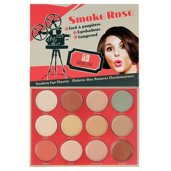 Paleta profesionala cu 12 corectoare cremoase, BB Rose Cosmetics, Smoke Rose, 25 g Paleta profesionala cu 12 corectoare cremoase, BB Rose Cosmetics, Smoke Rose, 25 g