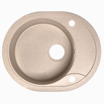 Chiuveta de bucatarie din compozit, 58 x 47 cm, adancime cuva 19 cm, incastrabila si reversibila, marmorat Chiuveta de bucatarie din compozit, 58 x 47 cm, adancime cuva 19 cm, incastrabila si reversibila, marmorat