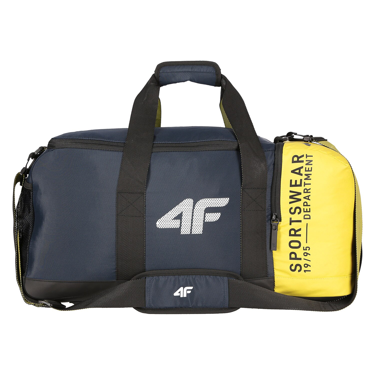 Geanta calatorii scurte, 4F, capacitate 37L, bleumarin/galben