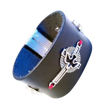 Bratara handmade din piele rock STRONG1-M1 Bratara handmade din piele rock STRONG1-M1