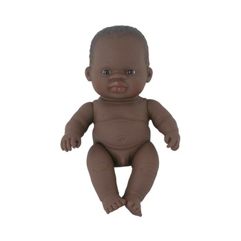 Papusa vinil 21 cm Baiat african Miniland Papusa vinil 21 cm Baiat african Miniland