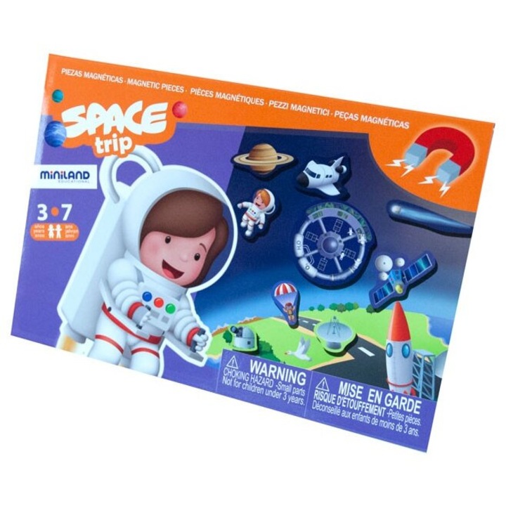 Магнитна игра Discover space, Miniland Многоцветен