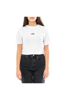 Tricou Vans WM Flying V Crop Crew, Alb Tricou Vans WM Flying V Crop Crew, Alb