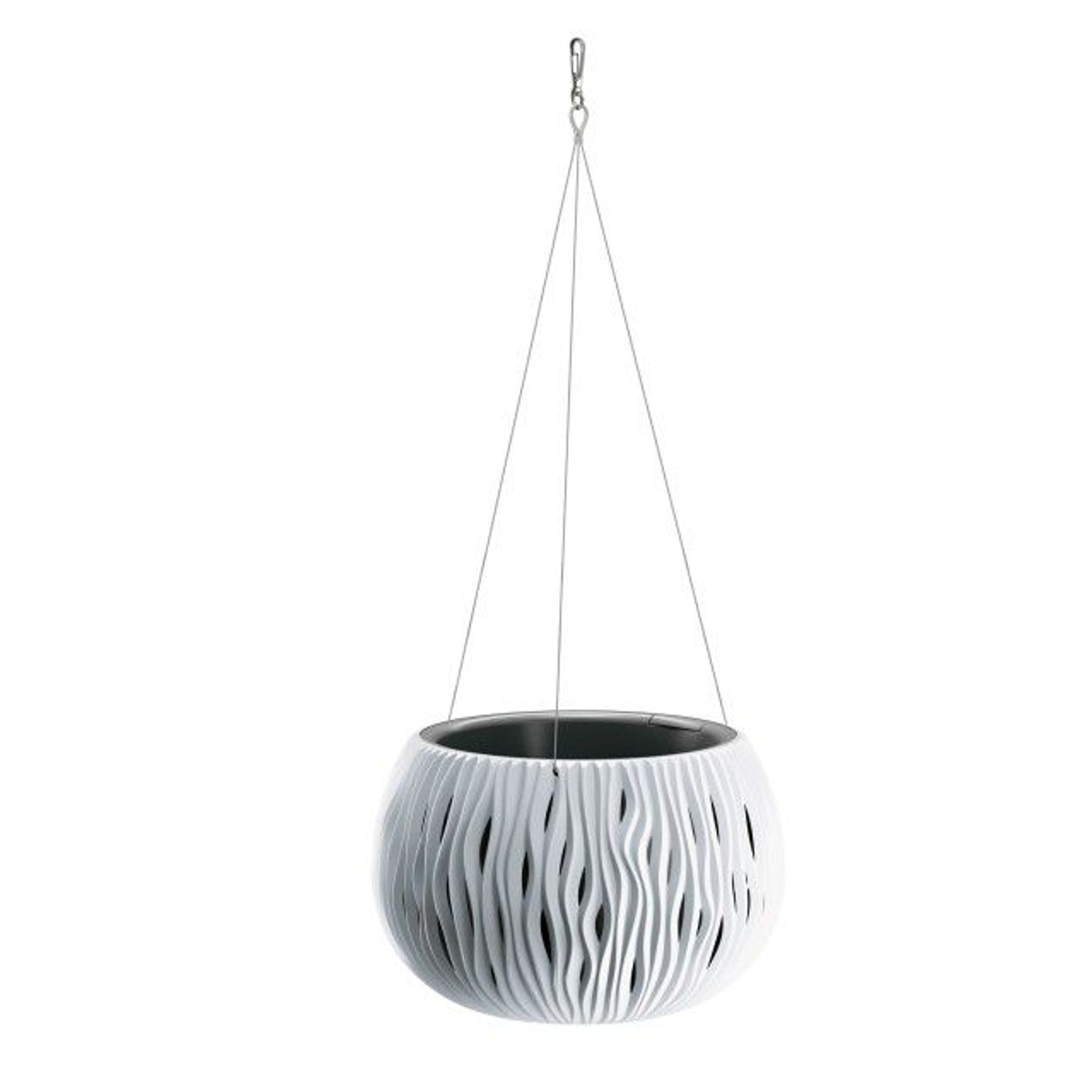 Ghiveci suspendabil cu insertie Prosperplast Sandy Bowl DSK290WS-S449 alb
