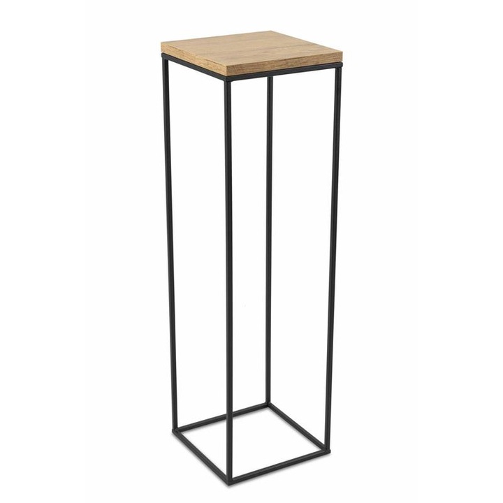 Suport pentru flori Loft metal lemn 80cm