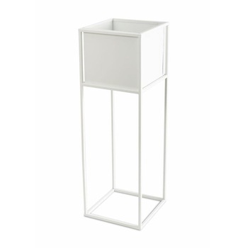 Suport pentru flori ghiveci Loft metalic alb 70 cm Suport pentru flori ghiveci Loft metalic alb 70 cm