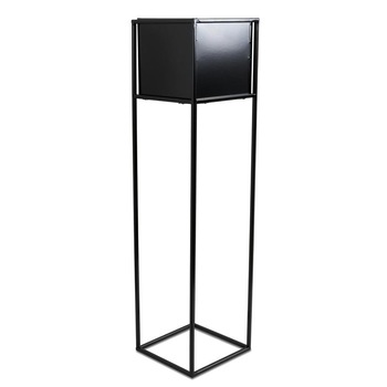Suport pentru flori ghiveci Loft metalic negru 90 cm Suport pentru flori ghiveci Loft metalic negru 90 cm