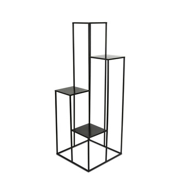 Suport pentru flori pe 4 ghivece Loft metalic negru 110 cm Suport pentru flori pe 4 ghivece Loft metalic negru 110 cm
