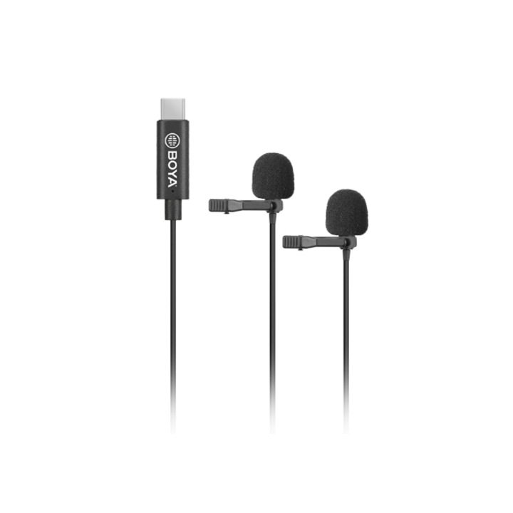 Микрофон брошка 2 броя BOYA BY-M3D, USB-C