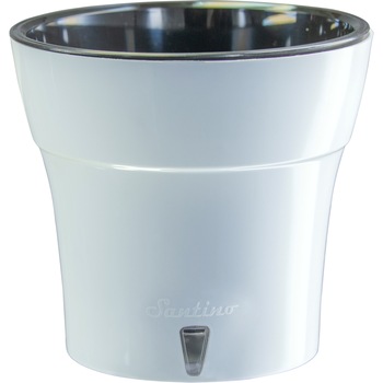 Ghiveci cu auto-udare DALI, cu volumul de 1.2L, culoarea Alb-Negru Ghiveci cu auto-udare DALI, cu volumul de 1.2L, culoarea Alb-Negru