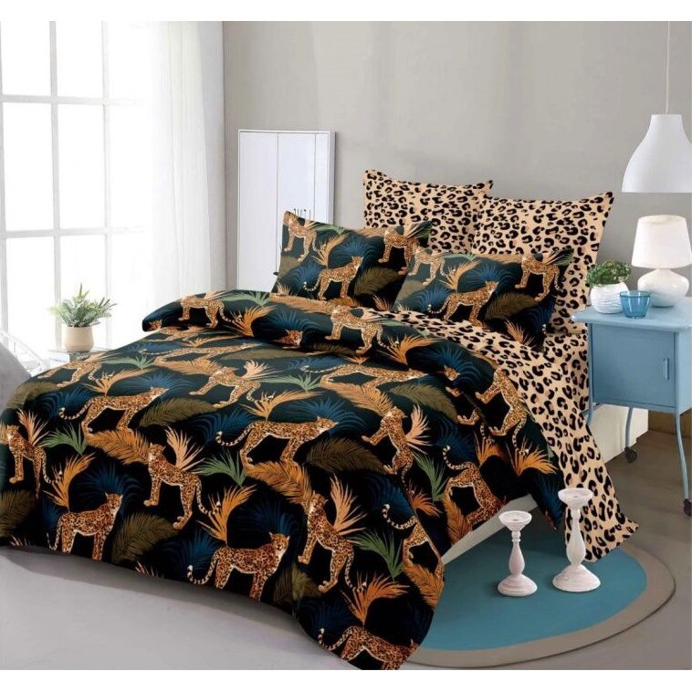 Set 6 piese Lenjerie Relax Shop, Six Leos, 2 persoane