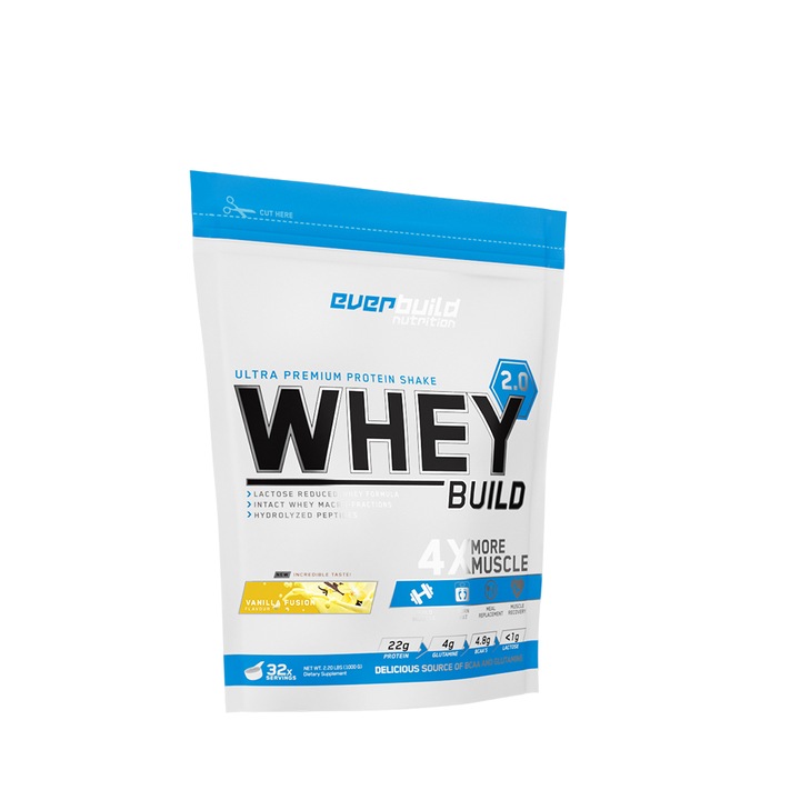 Протеин, Everbuild, Whey Build 2.0 / торба / ванилия, 1000 кг