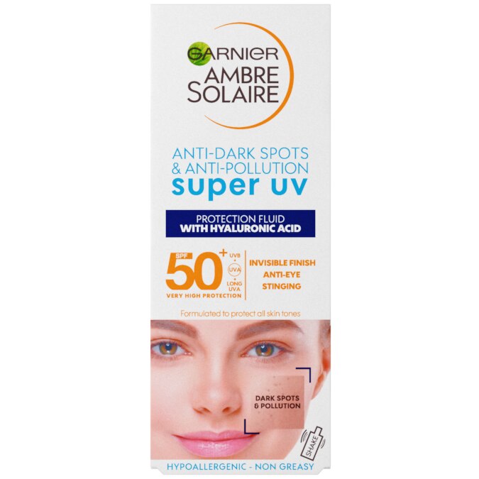 garnier 50 spf face