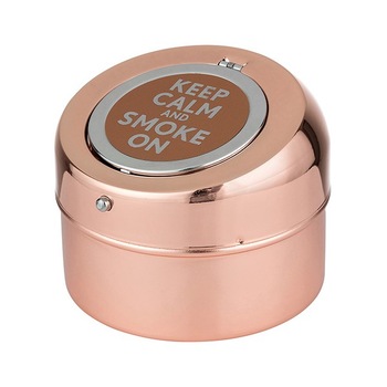 Scrumiera metalica Angel Keep Calm, diametru 10 cm Scrumiera metalica Angel Keep Calm, diametru 10 cm