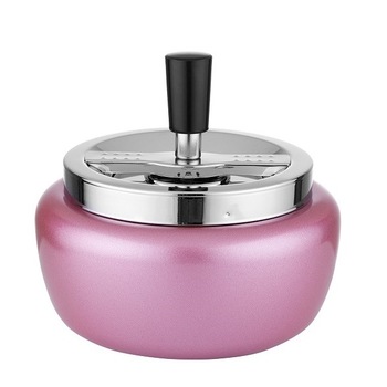 Scrumiera metalica Angel Rose Chrome, diametru 13 cm Scrumiera metalica Angel Rose Chrome, diametru 13 cm