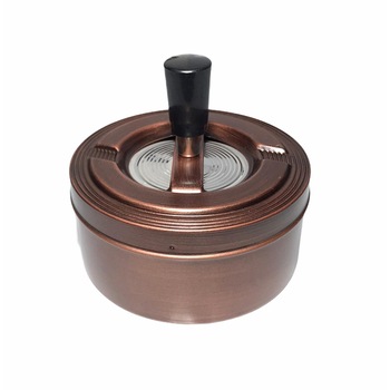 Scrumiera metalica Angel rose metal, diametru 11 cm Scrumiera metalica Angel rose metal, diametru 11 cm