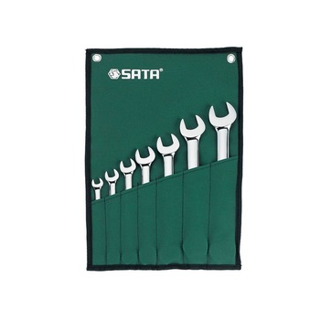 Set chei fixe duble Sata, 6‑21 mm, 7 piese Set chei fixe duble Sata, 6‑21 mm, 7 piese