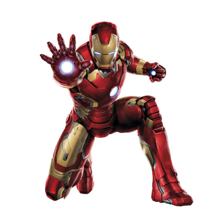 Sticker clapeta rezervor auto Iron Man, 8 x 10 cm