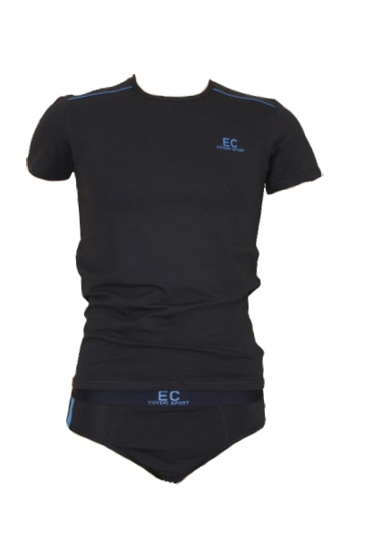 Set tricou si chiloti Enrico Coveri, Albastru