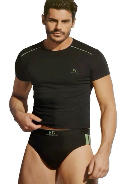 Set tricou si chiloti Enrico Coveri, Negru