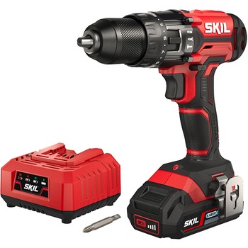 Masina de gaurit si insurubat (bormasina) SKIL 3020 AA, 20V, 2.5Ah, 1450RPM, Mandrina Rapida 13mm, Incarcator + Acumulator, Negru-Rosu Masina de gaurit si insurubat (bormasina) SKIL 3020 AA, 20V, 2.5Ah, 1450RPM, Mandrina Rapida 13mm, Incarcator + Acumulator, Negru-Rosu