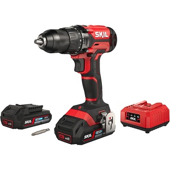 Masina de gaurit si insurubat (bormasina) SKIL 3010 BA, 20V, 2.5Ah, 1450RPM, Mandrina Rapida 13mm, Incarcator + 2 Acumulatori, Negru-Rosu Masina de gaurit si insurubat (bormasina) SKIL 3010 BA, 20V, 2.5Ah, 1450RPM, Mandrina Rapida 13mm, Incarcator + 2 Acumulatori, Negru-Rosu