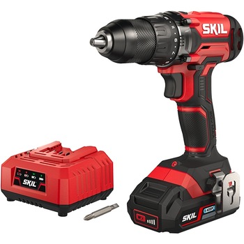 Masina de gaurit si insurubat (bormasina) SKIL 3010 AA, 20V, 2.5Ah, Incarcator + Acumulator,1450RPM, Mandrina Rapida 13mm, Negru-Rosu Masina de gaurit si insurubat (bormasina) SKIL 3010 AA, 20V, 2.5Ah, Incarcator + Acumulator,1450RPM, Mandrina Rapida 13mm, Negru-Rosu