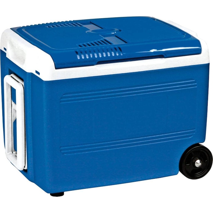 Електрическа хладилна кутия Ezetil, 12 / 230V, 37 литра, Син/Бял