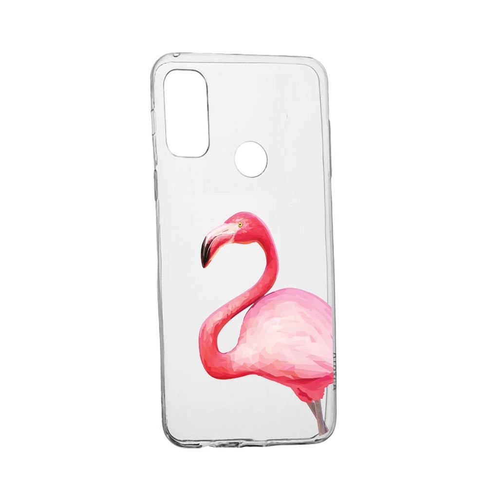 Husa Silicon Compatibila Cu Motorola Moto G10 / Moto G30 / Moto 10 Power, Flamingo, rezistenta la uzura, anti-alunecare, 55