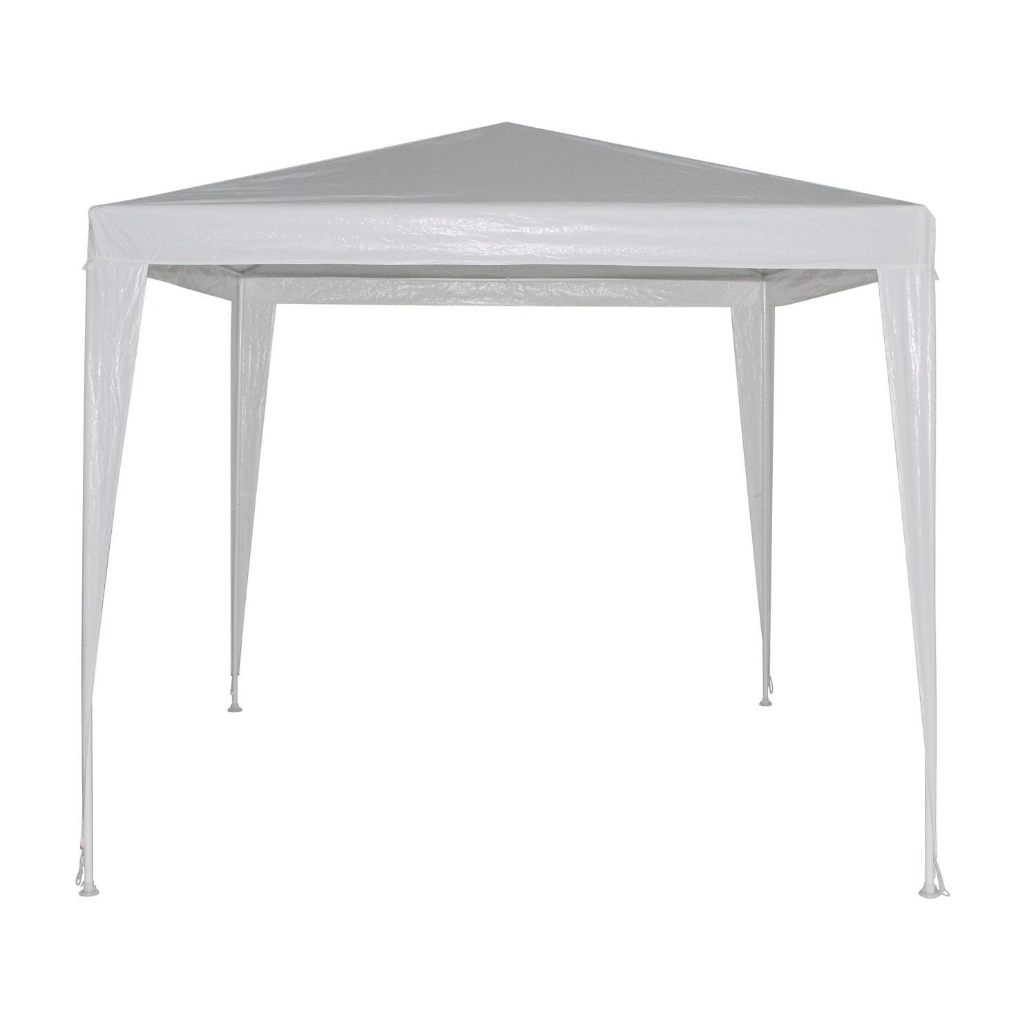 Pavilion pentru gradina Garden RC001 cu 4 picioare, cadru metal, patrat, 2.4 x 2.4 m, Alb