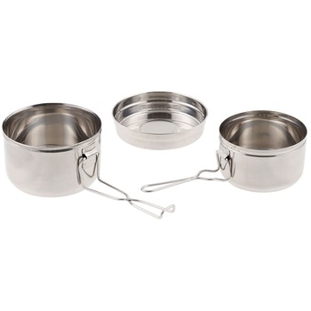 Vase camping inox, MFH, set 3 bucati Vase camping inox, MFH, set 3 bucati