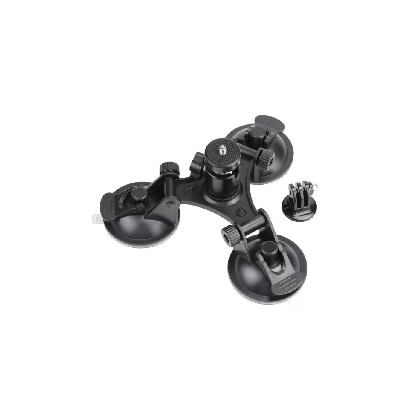 Sistem de Fixare cu 3 Ventuze pentru Camere Video Sport - compatibil Gopro