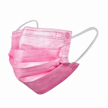 Set 50 bucati masti faciale, de unica folosinta, 3 straturi, Roz, SUSINO Set 50 bucati masti faciale, de unica folosinta, 3 straturi, Roz, SUSINO