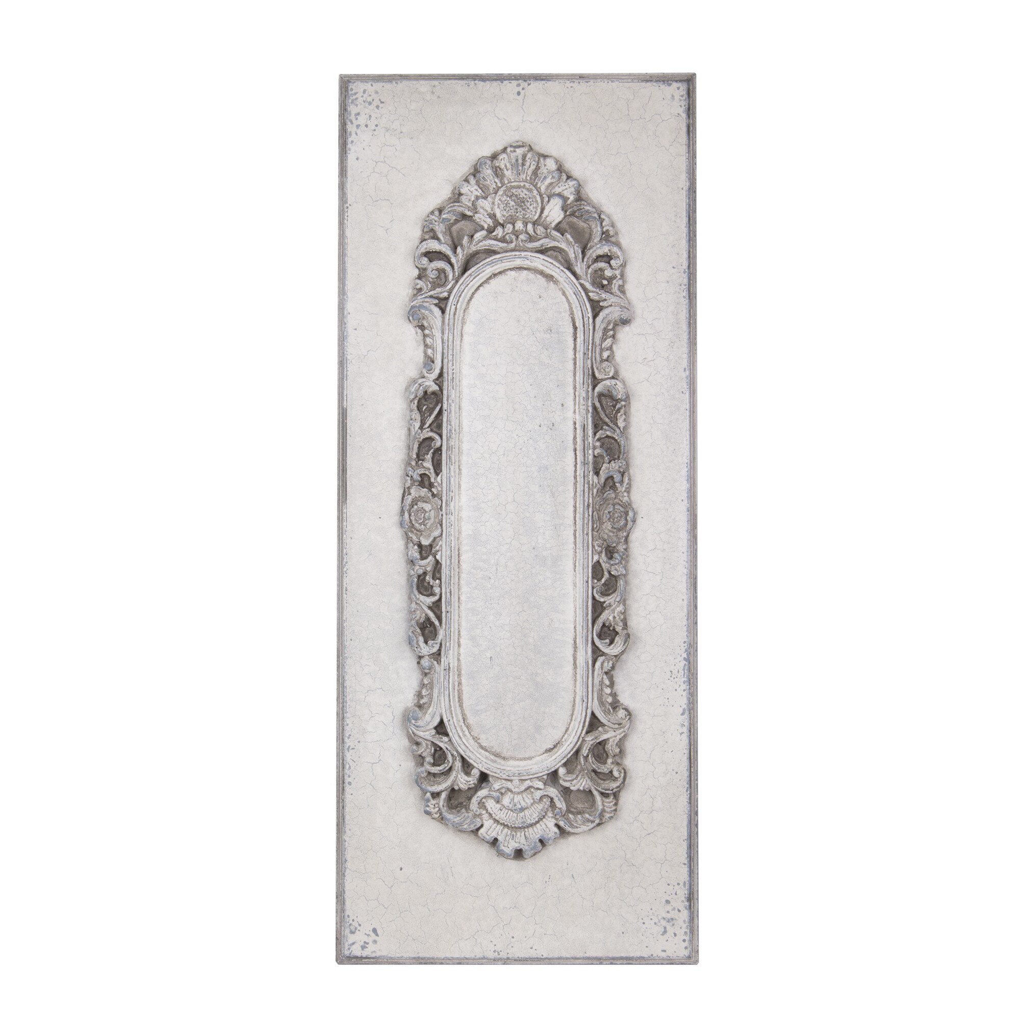 Decoratiune perete, aspect antichizat, MDF, 100x40x6 cm