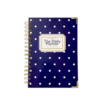 Agenda, The Daily Planner, varianta Midnight Dots, 150 file Agenda, The Daily Planner, varianta Midnight Dots, 150 file