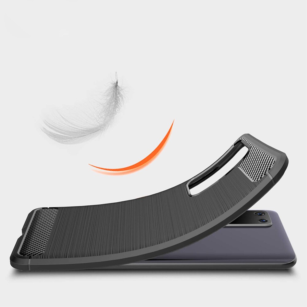 Husa pentru Huawei P40 Pro Plus - Techsuit Carbon Silicon - Negru
