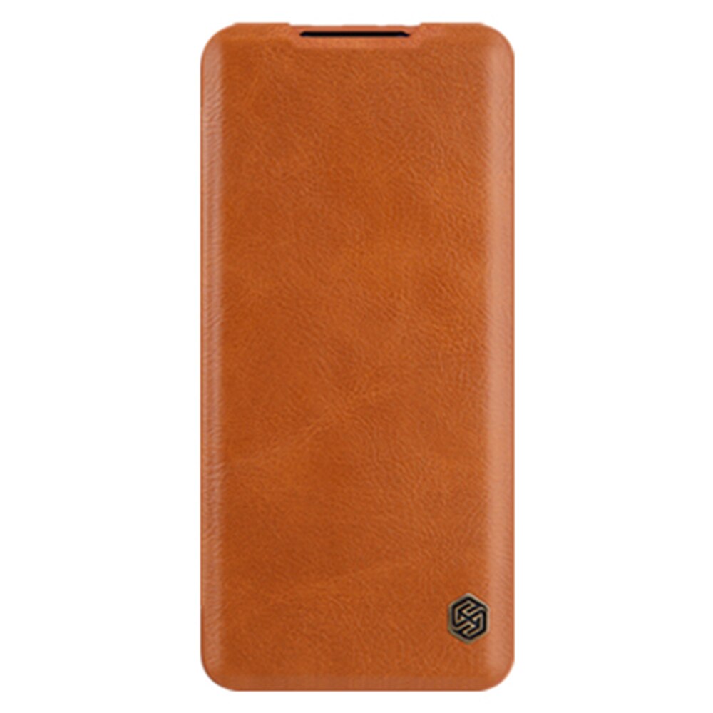 Carcasa din piele Nillkin, compatibila Xiaomi Mi 10T Lite, Maro